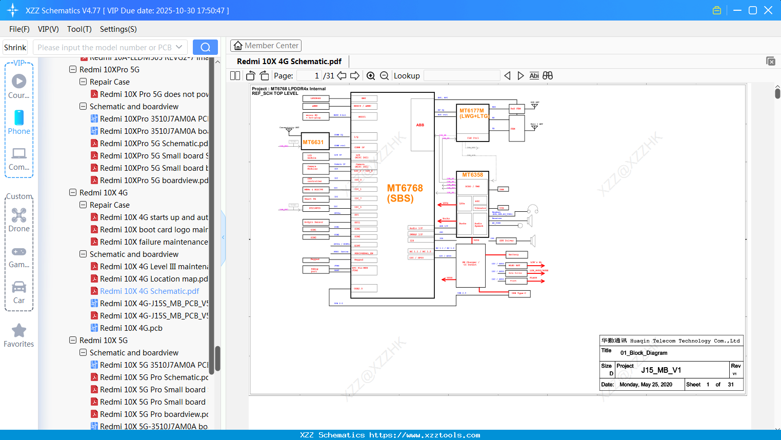 Xiaomi Redmi 10X 4G Schematic